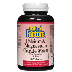 Калций, магнезий и витамин D + калий и цинк